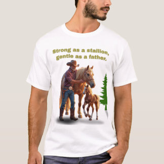 Camiseta Orgullo de papá de caballo - Edición ecuestre del