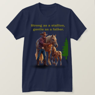 Camiseta Orgullo de papá de caballo - Edición ecuestre del 