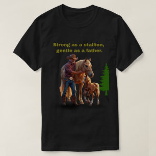 Camiseta Orgullo de papá de caballo - Edición ecuestre del