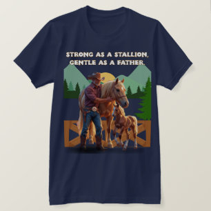 Camiseta Orgullo de papá de caballo - Edición ecuestre del 
