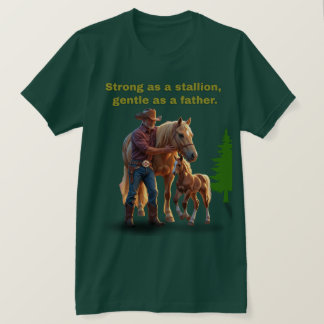 Camiseta Orgullo de papá de caballo - Edición ecuestre del