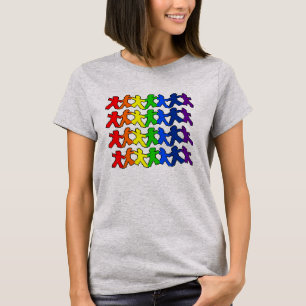 Camiseta Orgullo de papel de la muñeca del arco iris