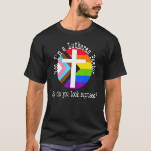 Camiseta Orgullo de Pastor para Aliado Lgbtqia+ Luterano In