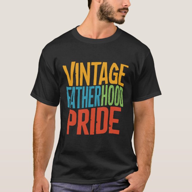 Camiseta Orgullo de Paternidad Vintage  (Anverso)