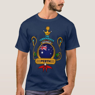 Camiseta Orgullo de Perth City Dorado Bandera Australiana