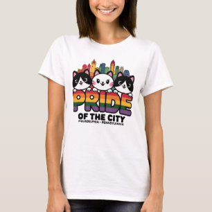 Camiseta Orgullo de Philadelphia City Pennsylvania USA Rain