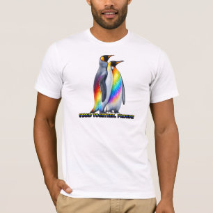 Camiseta Orgullo de Pingüino Arcoíris Unidos