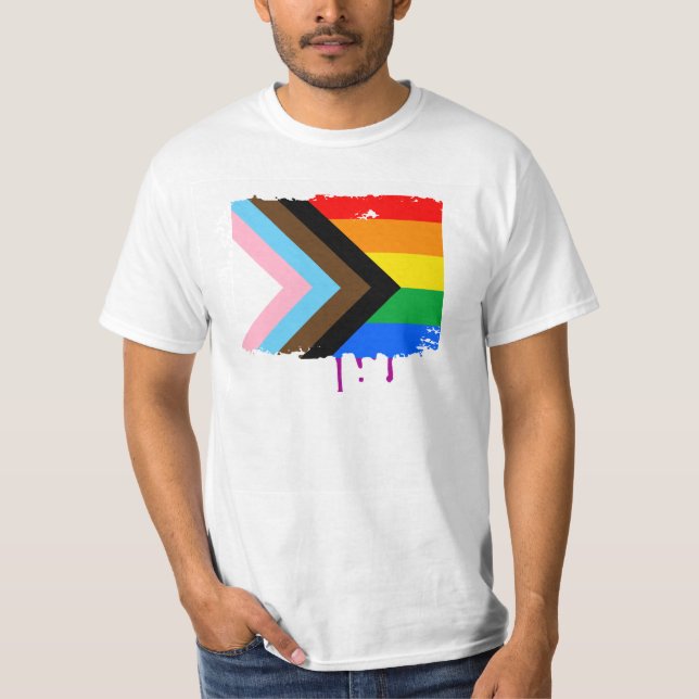 Camiseta Orgullo de progreso LGBTQ+ (Anverso)