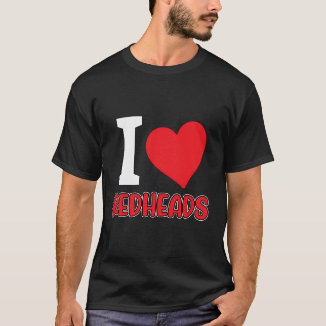 Camiseta Orgullo de Redhair - Amo los pelirrojos (Anverso)