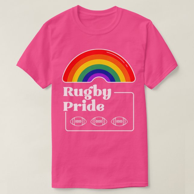 Camiseta Orgullo de rugby LGBTQIA Gay (Diseño del anverso)