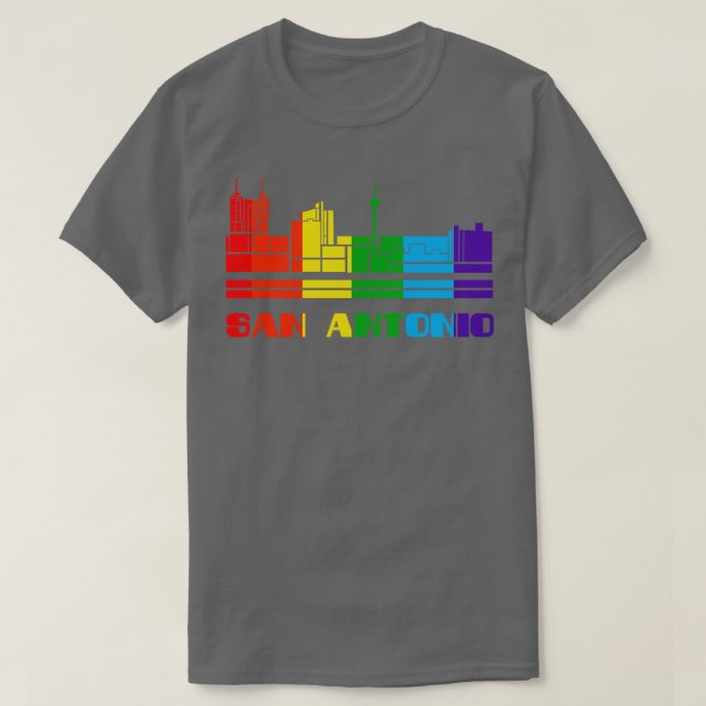 Camiseta Orgullo de San Antonio Regalo LGBT LGBTQ Sup (Diseño del anverso)