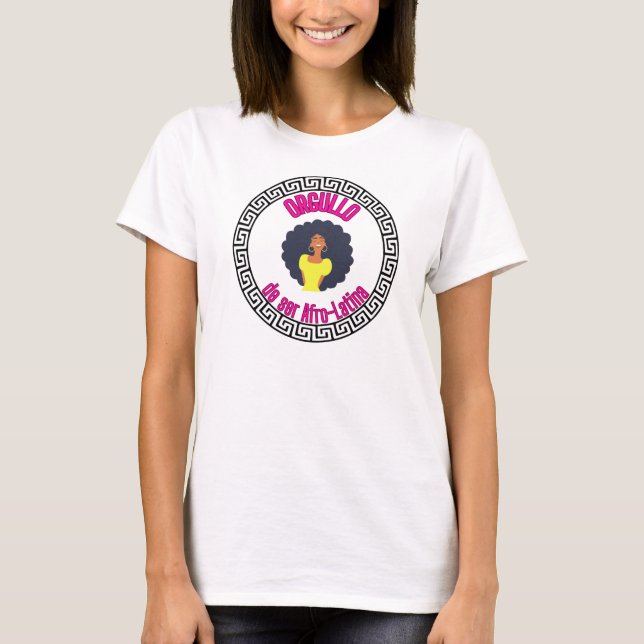 Camiseta Orgullo de ser afro-latina (Anverso)