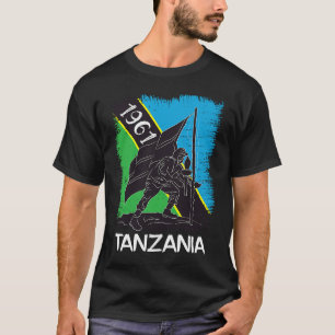 Camiseta Orgullo de Tanzania Mapa de la montaña Kilimanjaro