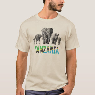 Camiseta Orgullo de Tanzania por la vida salvaje de los 5 h