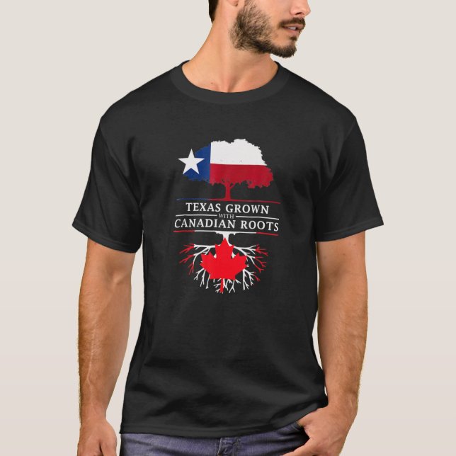 Camiseta Orgullo de Texas cultivado con raíces canadienses  (Anverso)