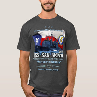 Camiseta Orgullo de USS San Jacinto CG56 Texas