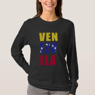 Camiseta Orgullo de Venezuela Bandera de las raíces venezol