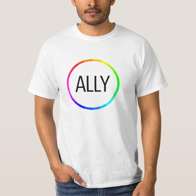 Camiseta Orgullo del aliado - pendiente moderna (Anverso)