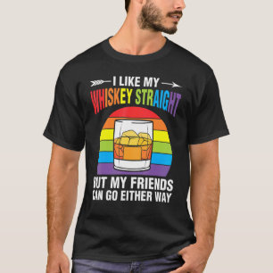 Camiseta Orgullo del arcoiris de los amigos de Whiskey Stra