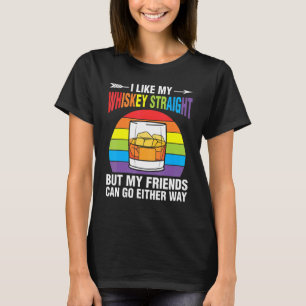 Camiseta Orgullo del arcoiris de los amigos de Whiskey Stra