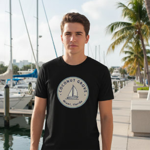 Camiseta Orgullo del barrio costero de Coconut Grove Miami