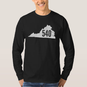 Camiseta Orgullo del contorno del estado del código de área