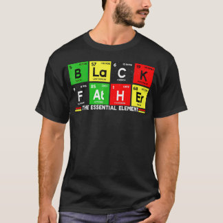 Camiseta Orgullo del Día del Padre Elemento Padre Negro