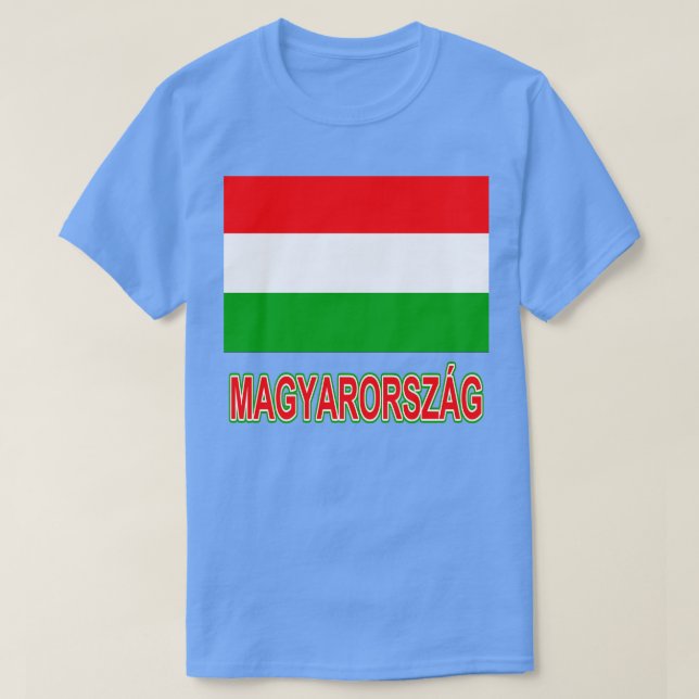 Camiseta Orgullo del diseño húngaro de la bandera nacional  (Diseño del anverso)