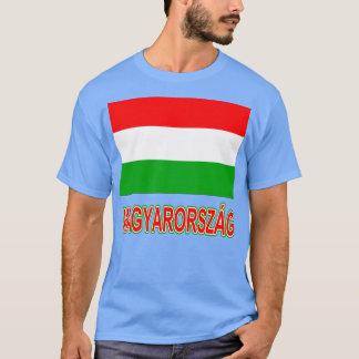 Camiseta Orgullo del diseño húngaro de la bandera nacional 