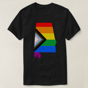 Camiseta Orgullo del Estado de Alabama LGBTQ Progreso Orgul