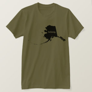 Camiseta Orgullo del estado de Alaska Belong