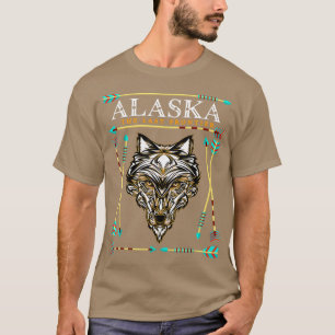 Camiseta Orgullo del estado de Alaska Luces del Norte Alask
