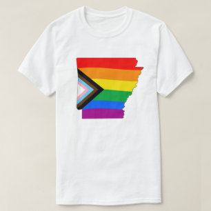 Camiseta Orgullo del Estado de Arkansas Progreso LGBTQ Orgu