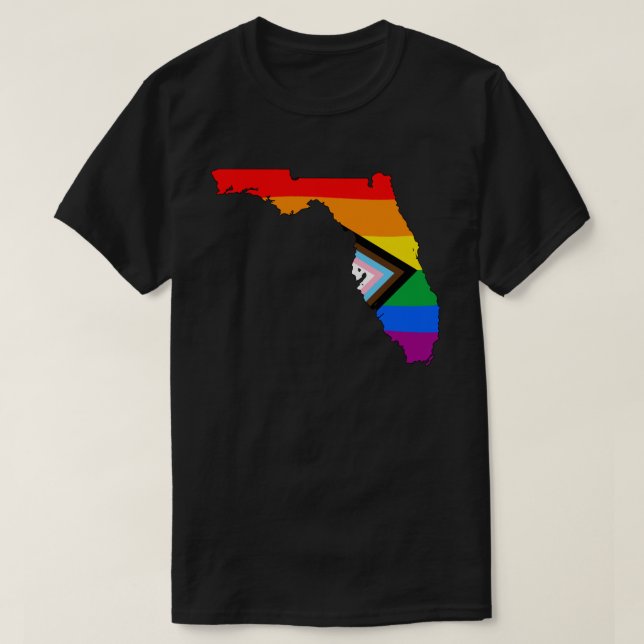 Camiseta Orgullo del estado de Florida por el progreso LGBT (Diseño del anverso)