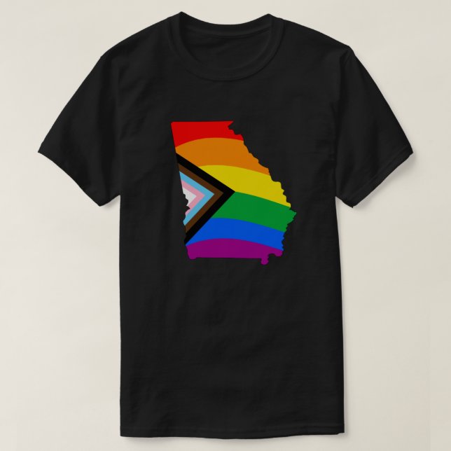 Camiseta Orgullo del Estado de Georgia Progreso de Orgullo  (Diseño del anverso)