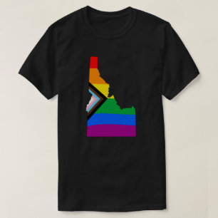 Camiseta Orgullo del Estado de Idaho LGBTQ Progreso Orgullo