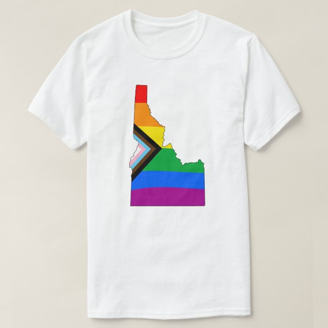Camiseta Orgullo del Estado de Idaho, Orgullo del Progreso  (Diseño del anverso)