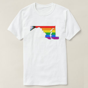 Camiseta Orgullo del Estado de Maryland LGBTQ Progreso Orgu