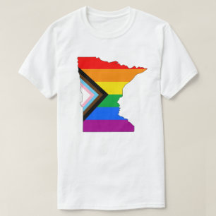 Camiseta Orgullo del Estado de Minnesota LGBTQ Progreso Org