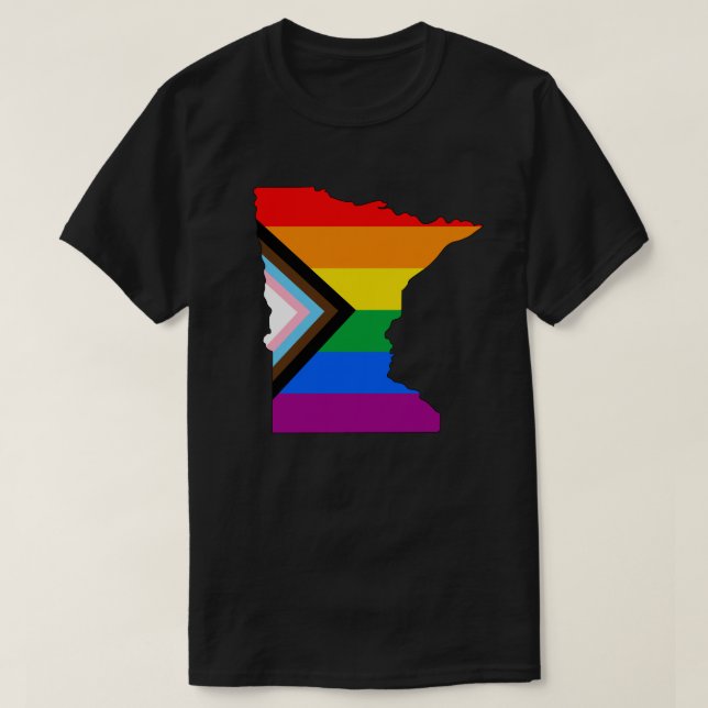 Camiseta Orgullo del estado de Minnesota por el progreso de (Diseño del anverso)