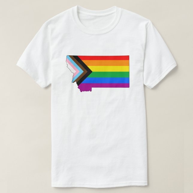 Camiseta Orgullo del estado de Montana Progreso de orgullo  (Diseño del anverso)