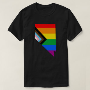 Camiseta Orgullo del Estado de Nevada LGBTQ Progreso Orgull