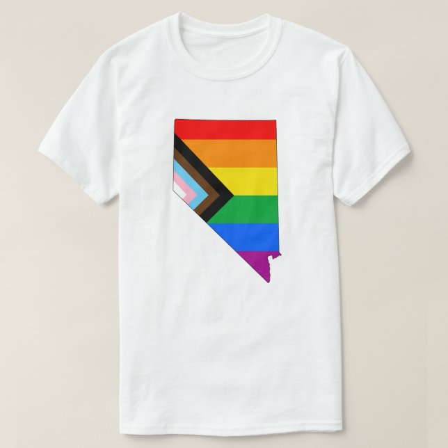 Camiseta Orgullo del Estado de Nevada Progreso de Orgullo L (Diseño del anverso)