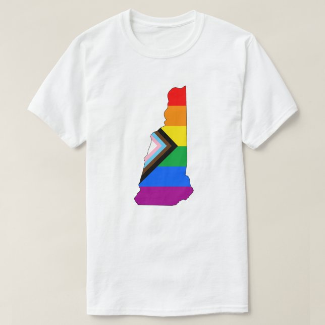 Camiseta Orgullo del Estado de New Hampshire Progreso de Or (Diseño del anverso)