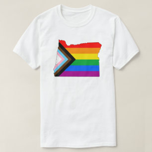 Camiseta Orgullo del Estado de Oregon Progreso LGBTQ Orgull