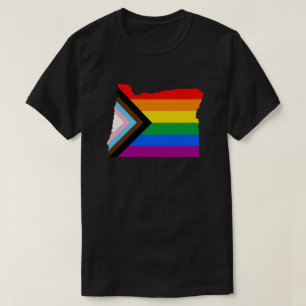 Camiseta Orgullo del Estado de Oregon Progreso LGBTQ Orgull