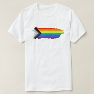 Camiseta Orgullo del Estado de Puerto Rico Progreso LGBTQ O