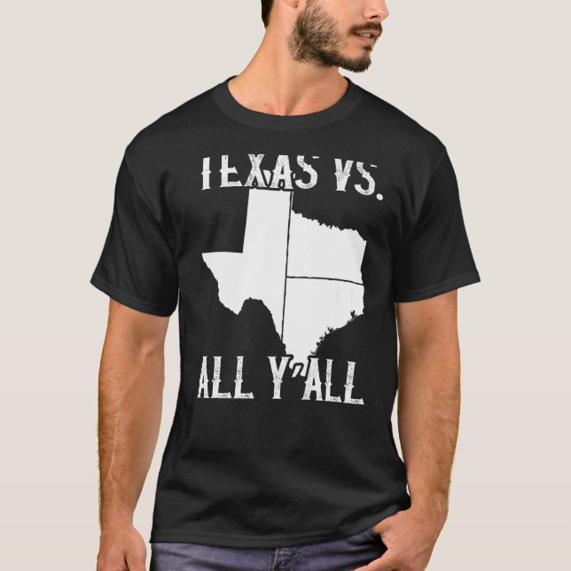 Camiseta Orgullo del Estado de Texas contra todos (Anverso)