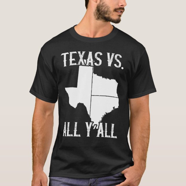 Camiseta Orgullo del Estado de Texas contra todos (Anverso)