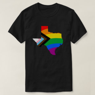 Camiseta Orgullo del Estado de Texas LGBTQ Progreso Orgullo